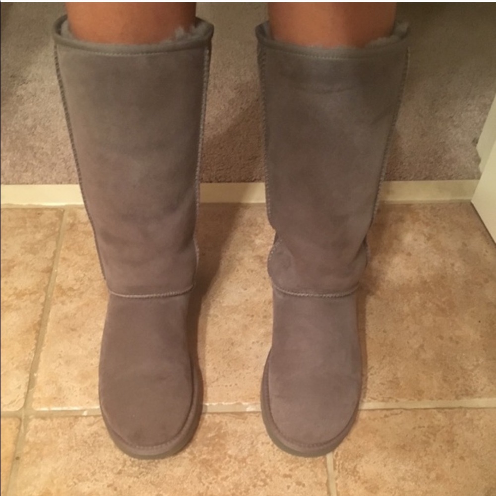 Grey tall ugg boots